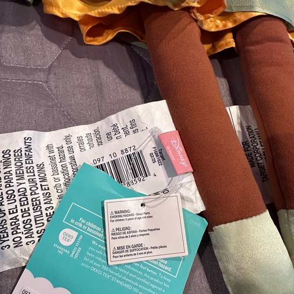 NWT Disney Pillowfort Tiana Princess And The Frog Throw Pillow Doll Toy 20" - Picture 10 of 10